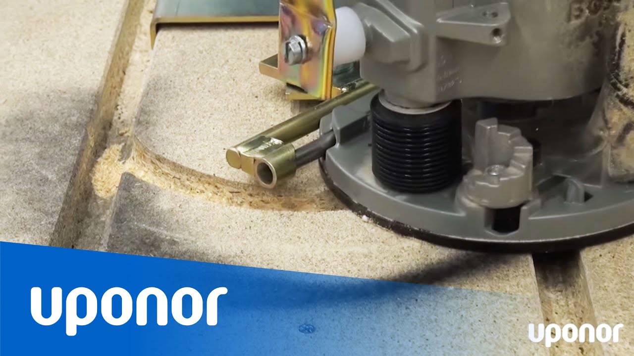 Installation av golvvärme med Uponor Golvvärmespånskiva