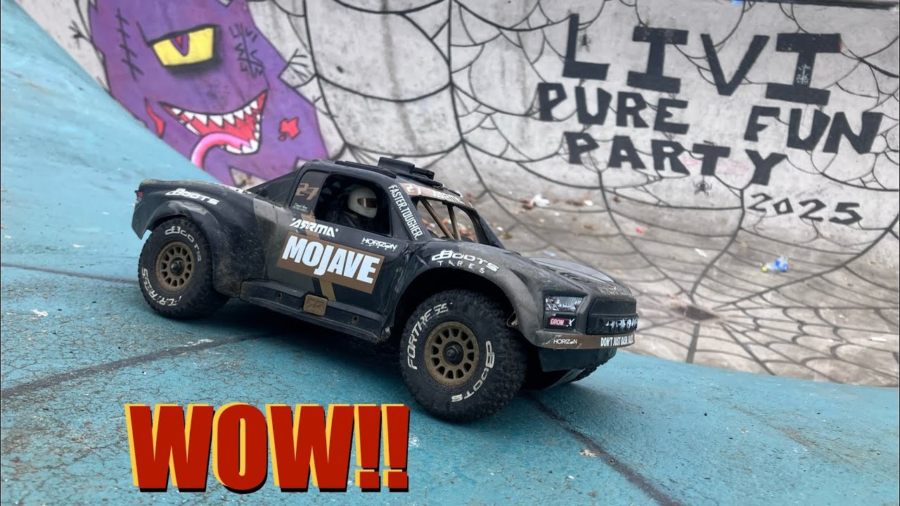 Arrma Mojave Grom 3s, livingston skatepark test drive. Impressed 👍🏻