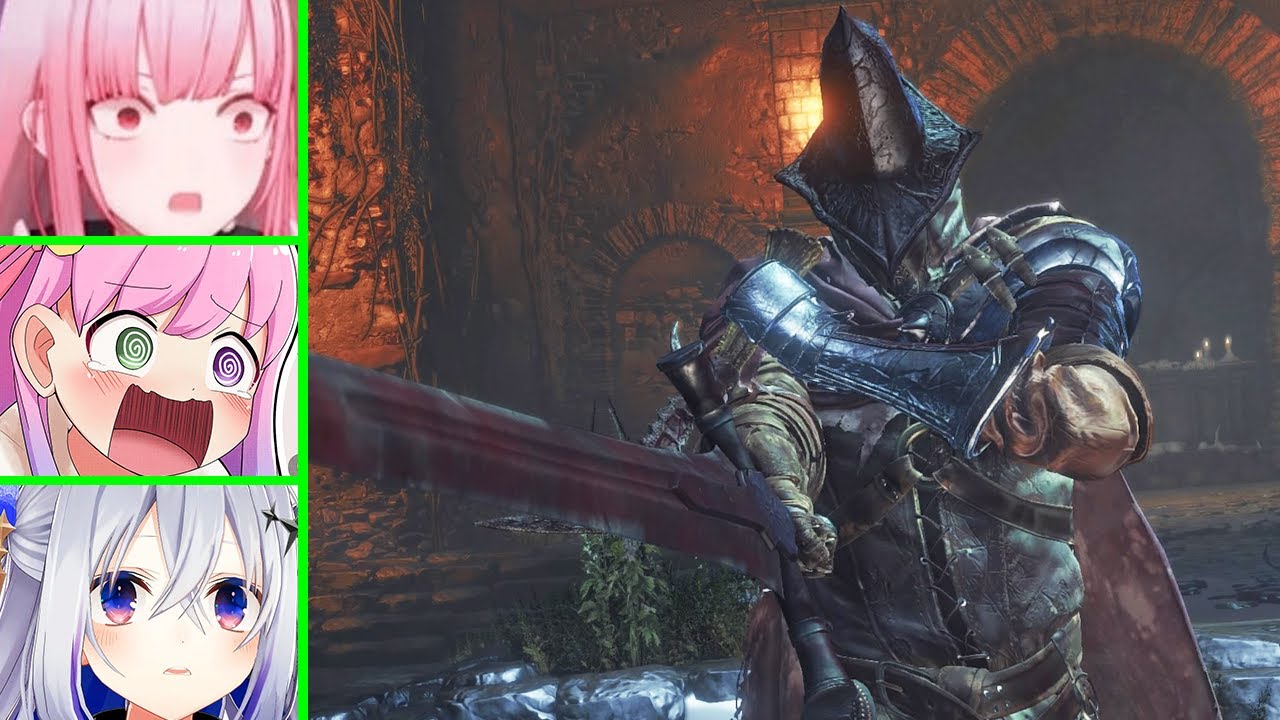 Hololive Girls Reaction To Abyss Watchers Unique Gimmick In Dark Souls 3 [ Hololive EN ]