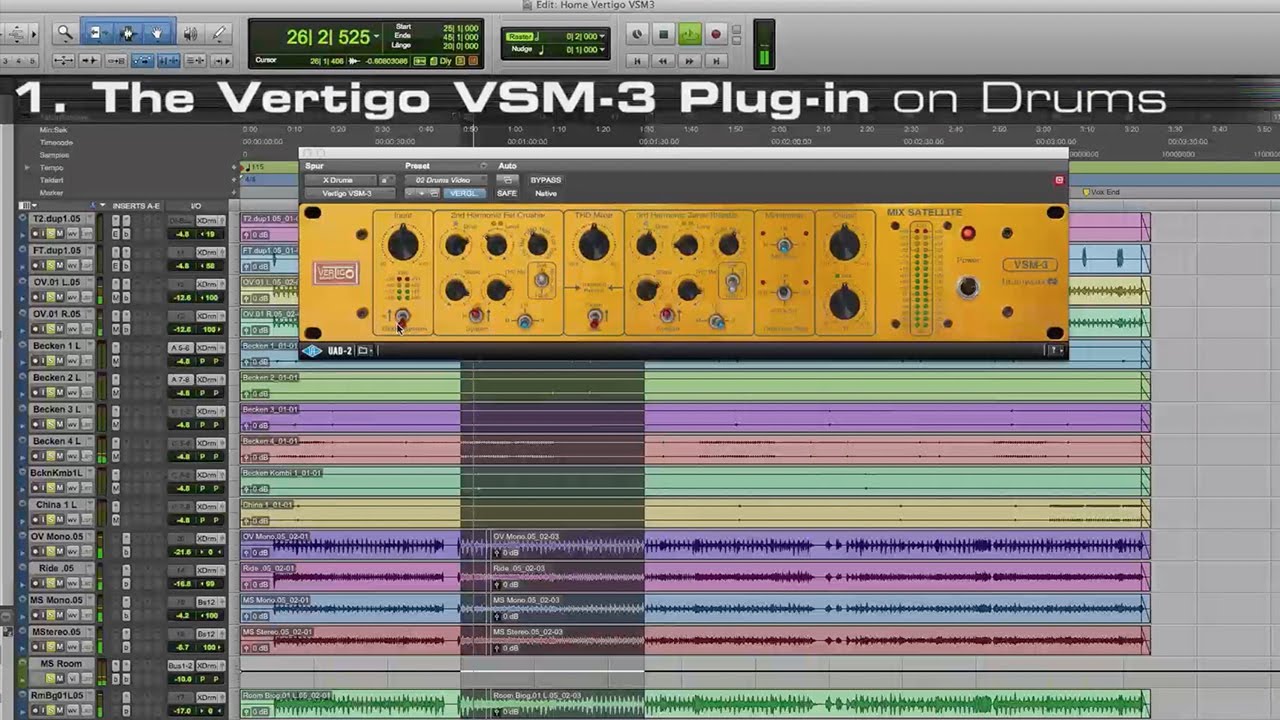 UAD Vertigo Sound VSM-3 Mix Satellite от Brainworx Tutorial