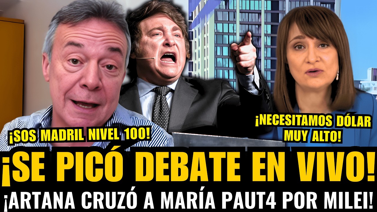 ¡SE PICÓ en VIVO! ARTANA CRUZÓ a la ZURDA de MARÍA PAUTA SANTILLAN que INTENTÓ OPERAR a MILEI
