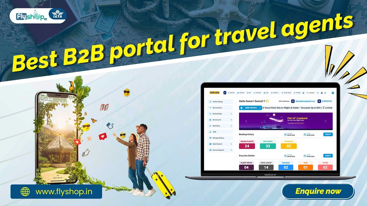 Best B2B Travel Portal for Travel Agents ✈️ Flyshop!!!