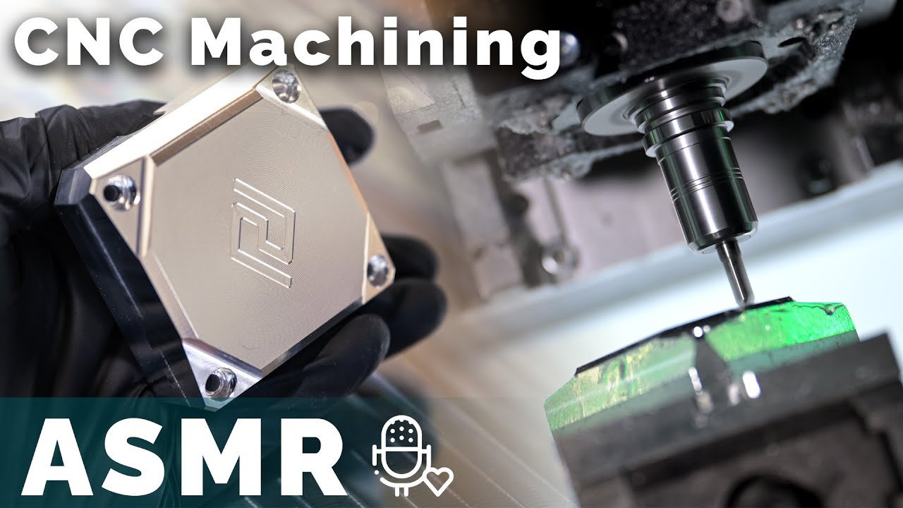 Machining a DDC Pump Heatsink | ASMR Edition | Only Machine Sounds