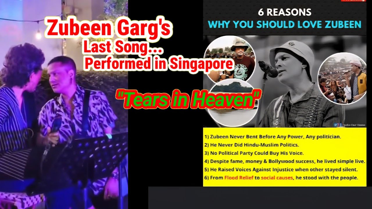 Rest in Eternal peace Zubeen Da💥Jubeen Garg's last Performance in Singapore 