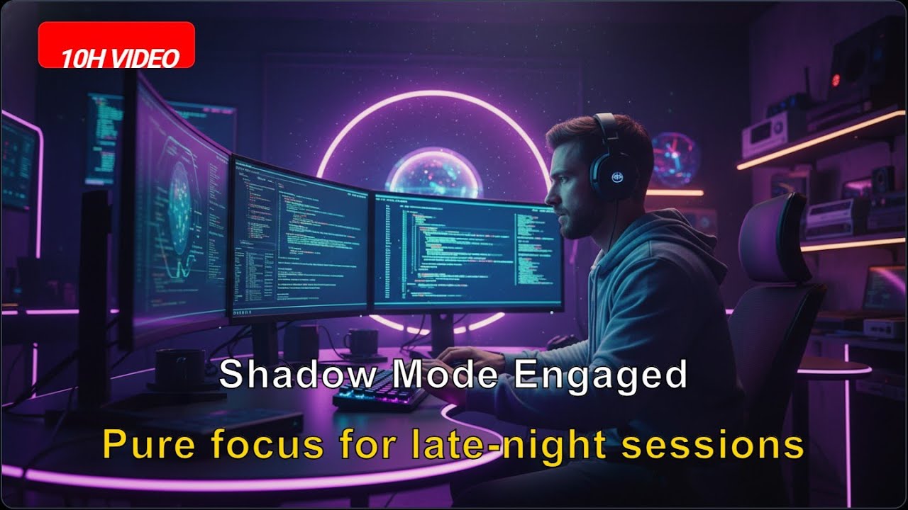 DeepFocus Coding: 10H Dark Techno for Extreme Focus