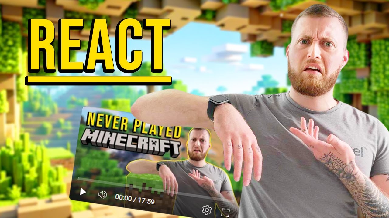 Reacting to my FIRST minecraft video