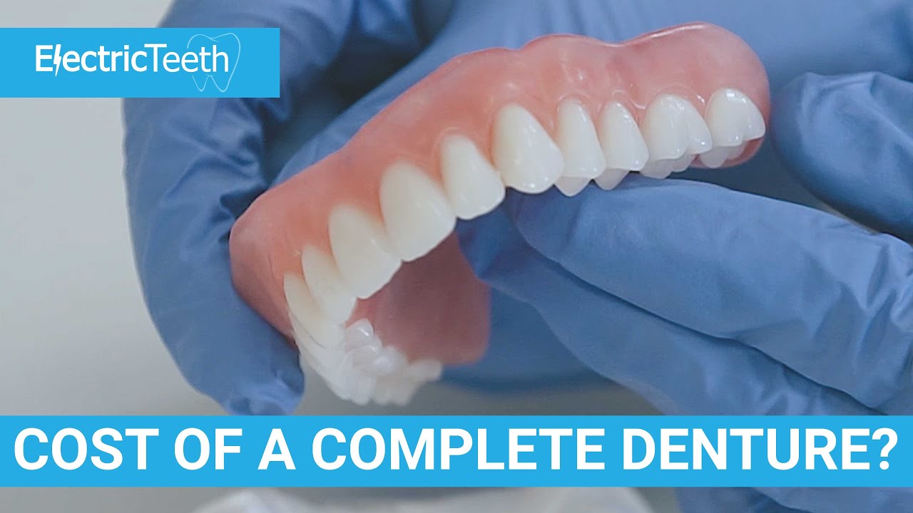 What is the cost of complete dentures & false teeth?