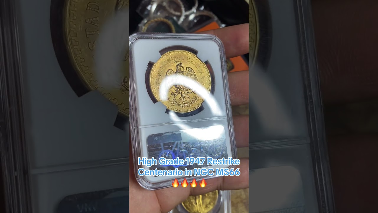 Graded NGC MS66 50 Pesos centenario #gold #numismatics