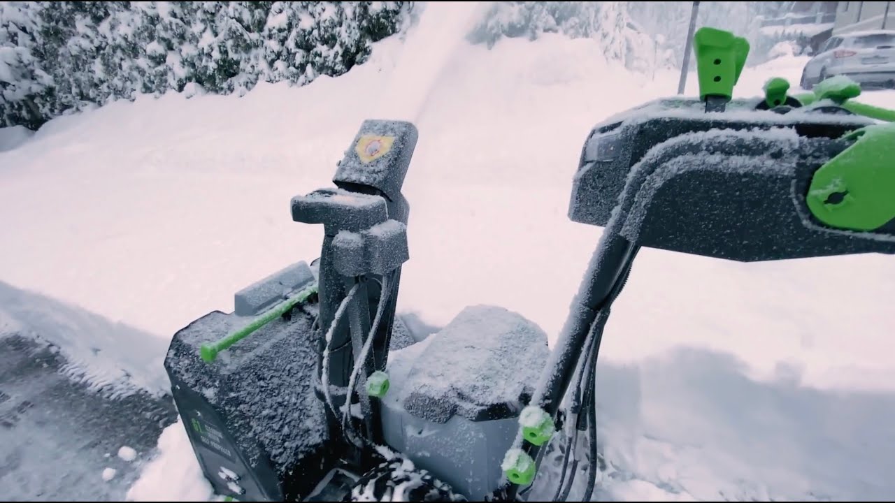 EGO Akku-Schneefräse: Tiroler-Schneetest bestanden? ⛄️🪫🔋