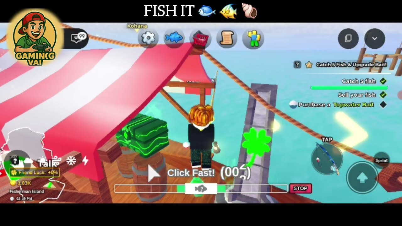 Unlimited Fish Catch Challenge! 🐟 | Roblox Fish It | GamingVAI #video #roblox 