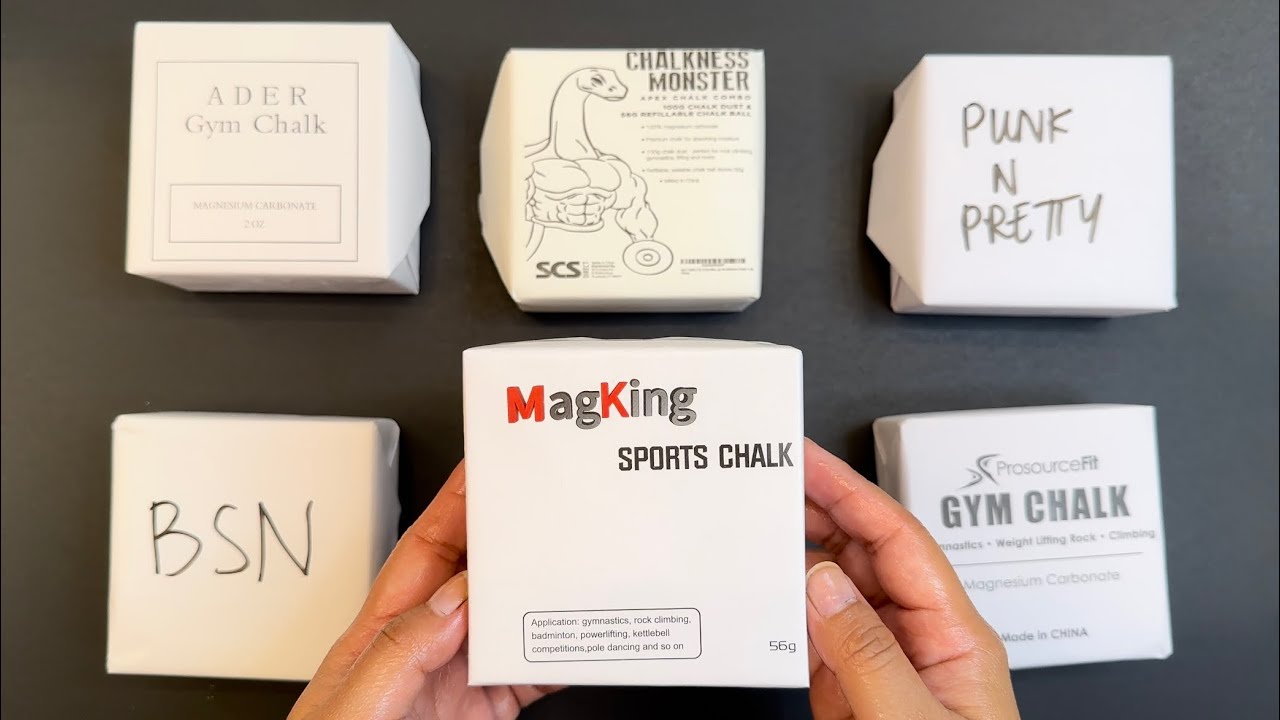 🤍⬜️ 6 BRAND GYM CHALK CRUSH | WHICH WAS YOUR FAVE?
