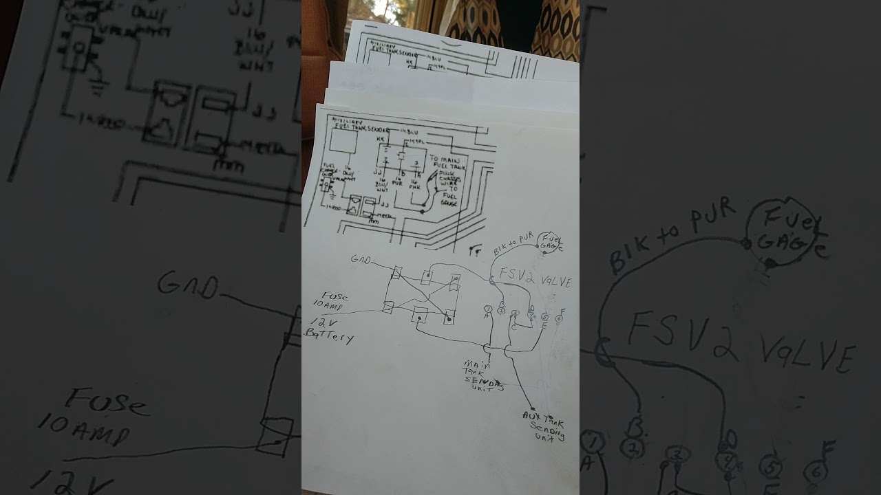 6 port fuel selector valve for dual tanks installation DIY