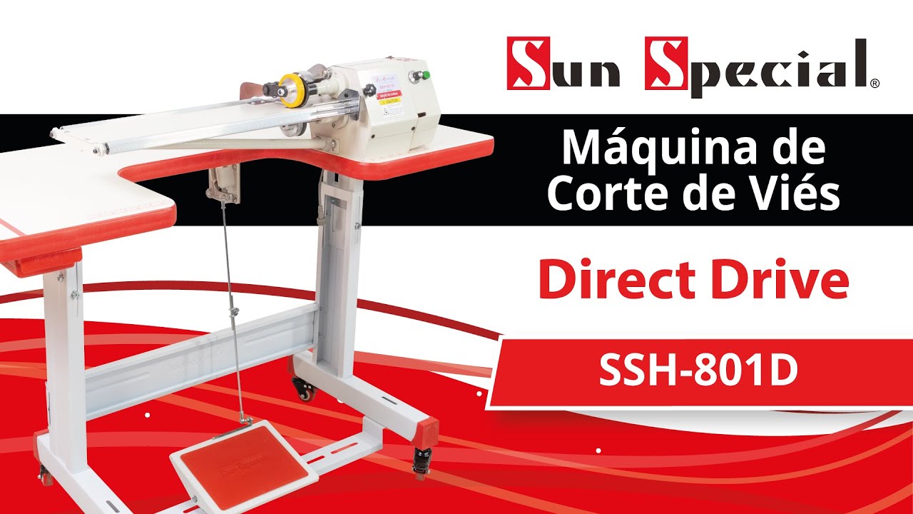 M&aacute;quina de Corte de Vi&eacute;s Direct Drive SSH-801D 220V da Sun Special