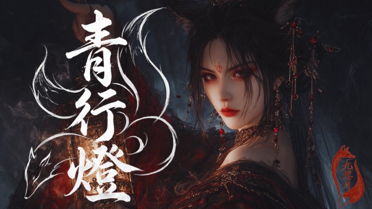 【中國風 - 青行燈】低聲數著一盞一盞 笑聲藏在呼吸之間 🎧 九黎月｜潮流R&B原創【Official Lyric Video】