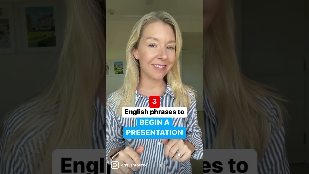 3 фразы для начала презентации #shorts