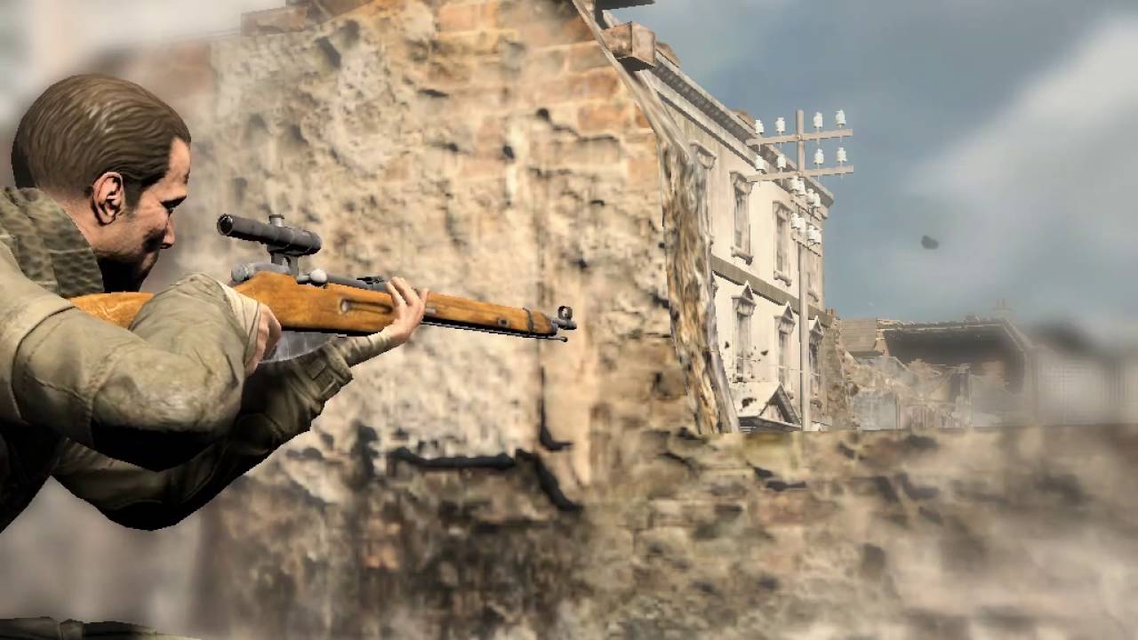 Sniper Elite v2 Schonenberg streets kill tally attempt #1