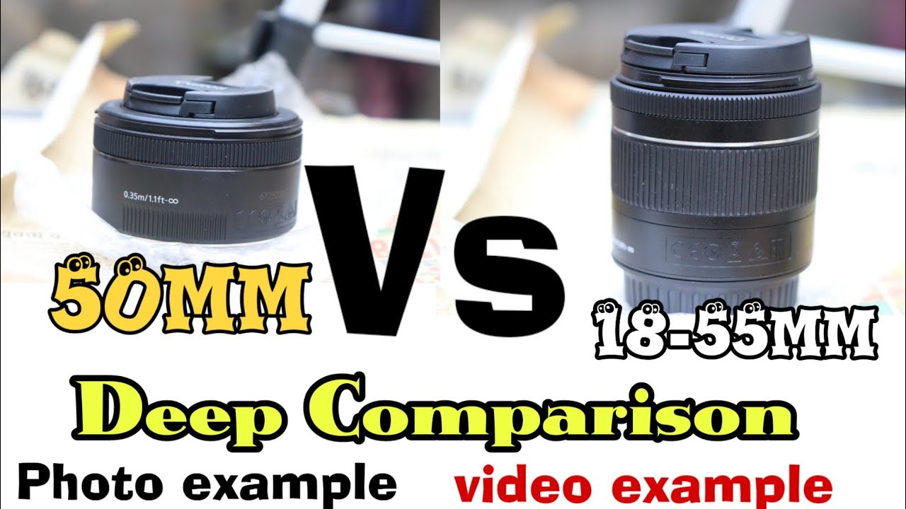 Canon 50mm vs 18-55mm lens. || Comparison|| MrTechG. 🔥🔥
