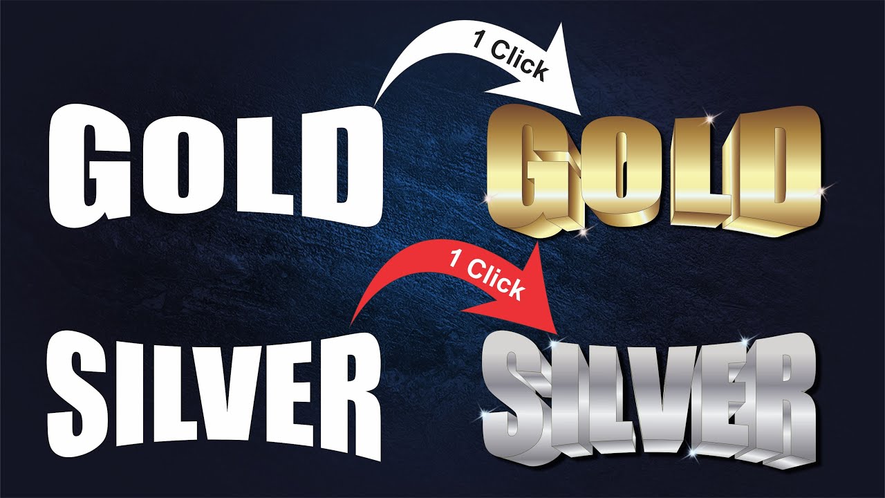 Cara Mudah Membuat Efek GOLD dan SILVER di CorelDraw (1 Click) - Easy Tutorial