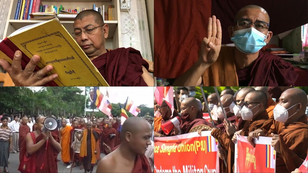 Buddhist monks in Myanmar split on anti-junta movement | AFP