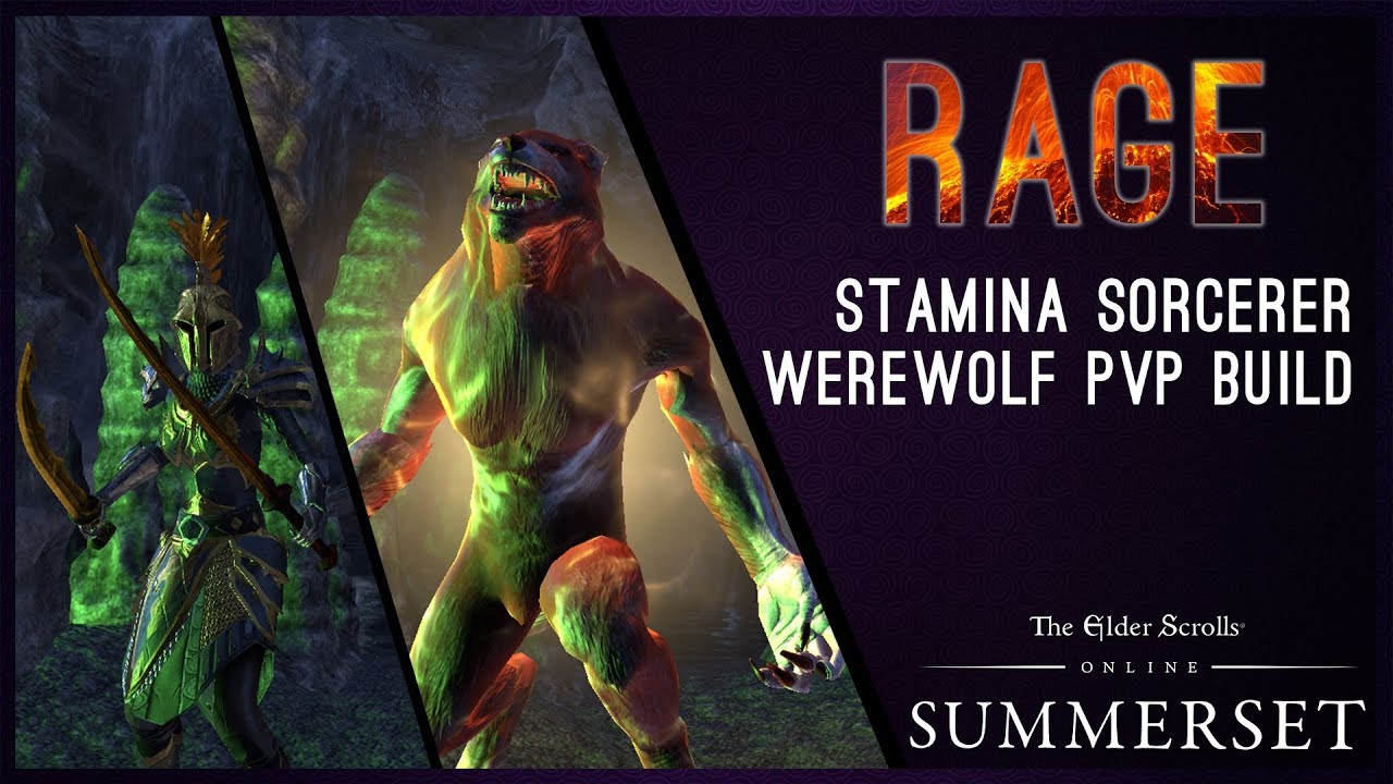 Stamina Sorcerer Werewolf Build PvP 