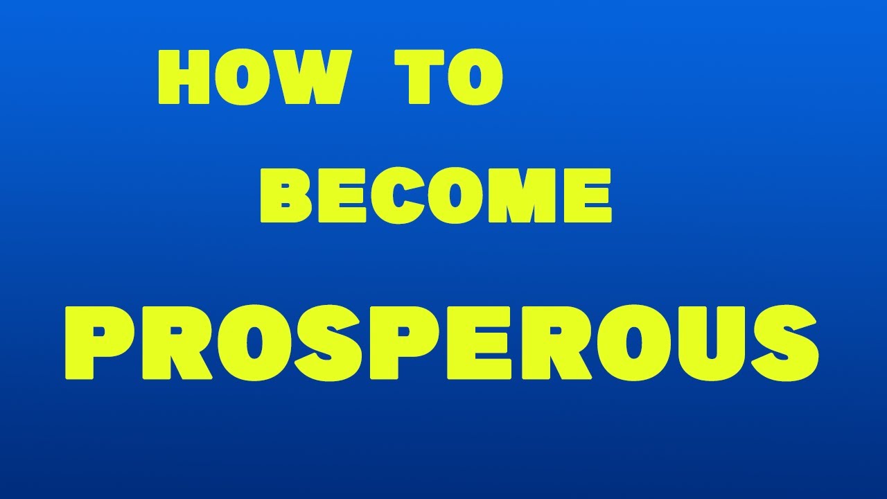 10 habits that will make you more prosperous | Just Master Money Financial Education Channel