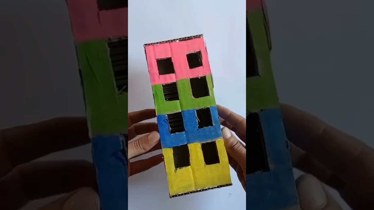 how to make a cardboard building #shorts