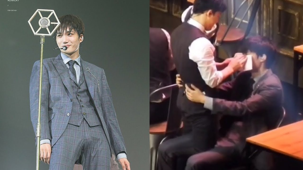 backup dancer take care of jongin (EXO's kai) during Touch it.