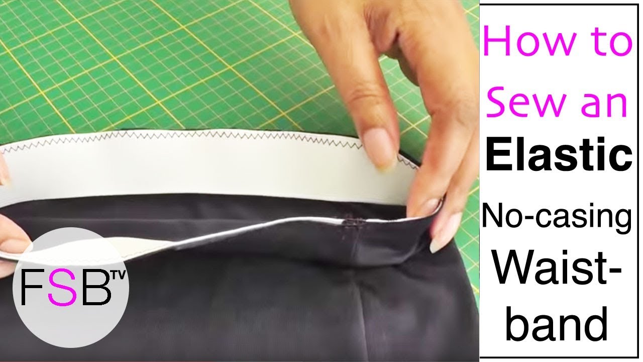 Sewing an Elastic Waistband with No Casing