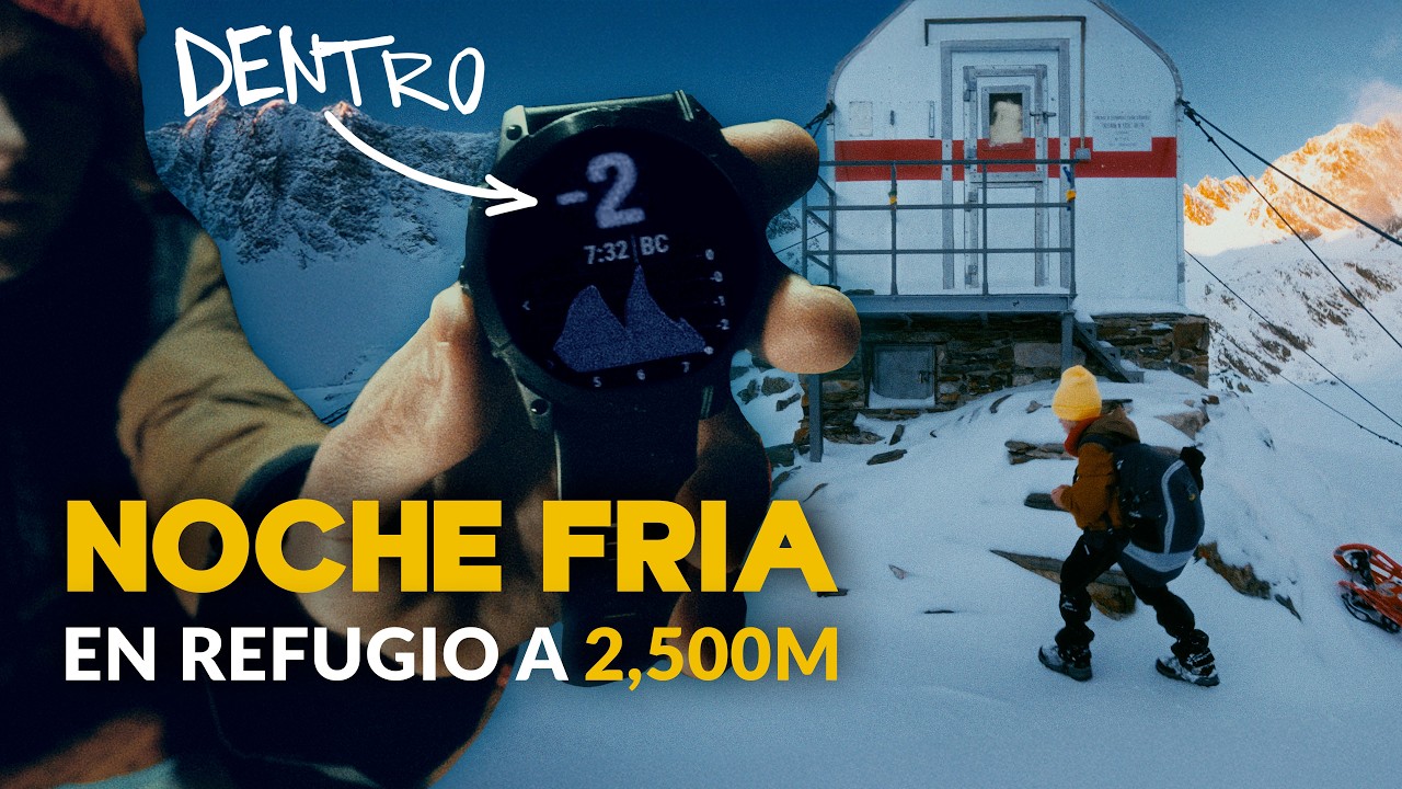 ¿Pasamos frío? 🥶 Noche a -2º Dentro del Refugio a 2500m en Alta Montaña