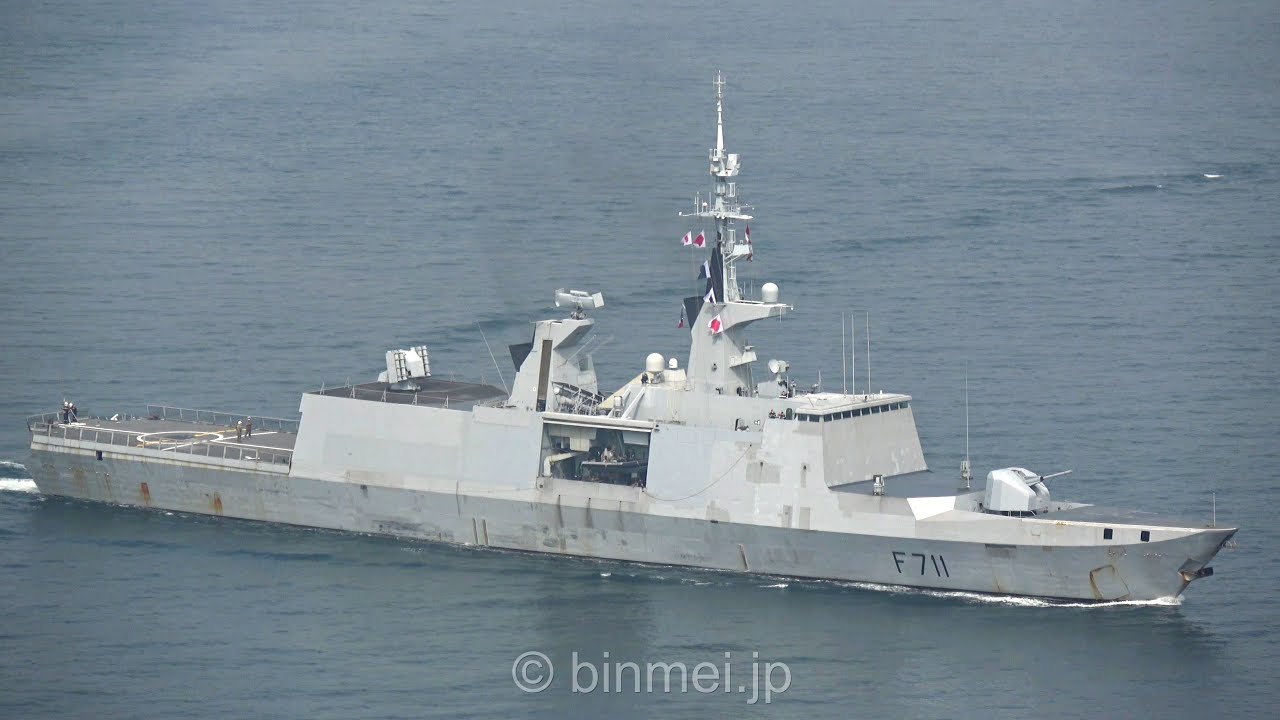 [4K]シュルクーフ - フランス海軍ラファイエット級フリゲート  F711 SURCOUF - French Navy, La Fayette-class frigate