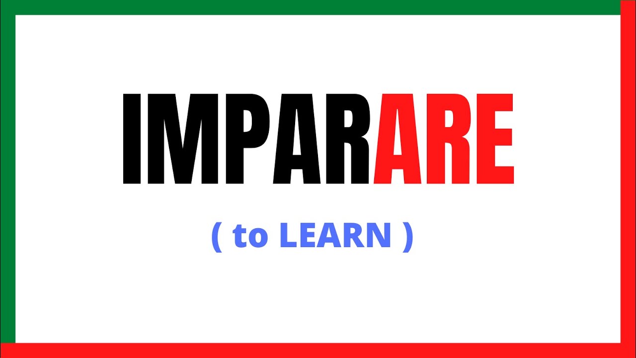 imparare - 