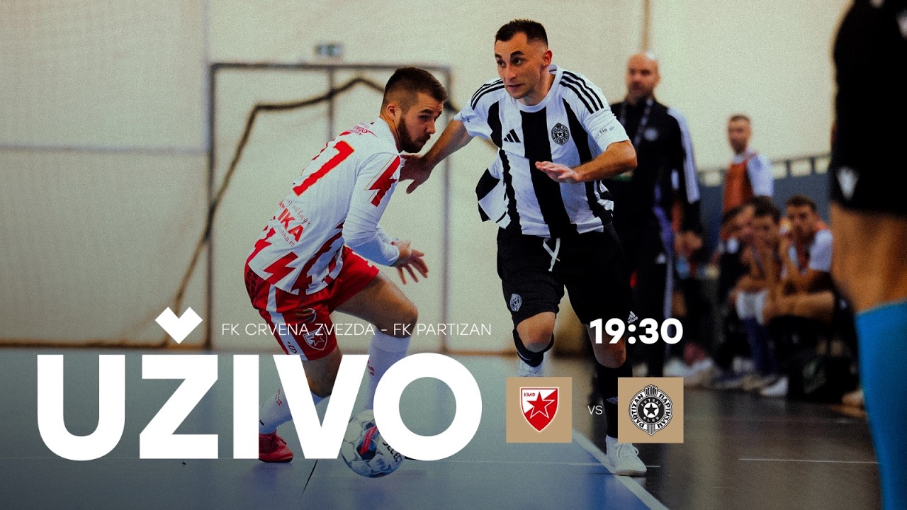 UŽIVO PRENOS: KMF Crvena zvezda - Futsal klub Partizan