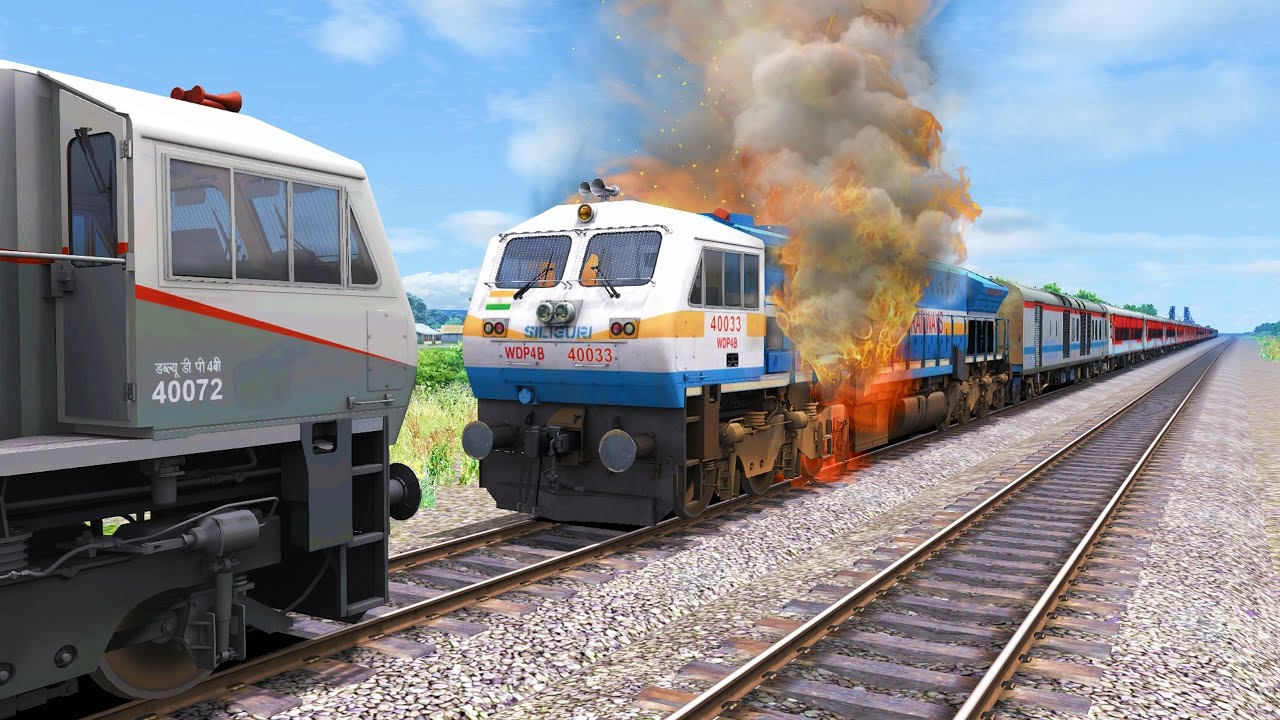 Loco failed of MALWA EXPRESS Train Rescue by WDP4B – Train Simulator Indian Railways 2022