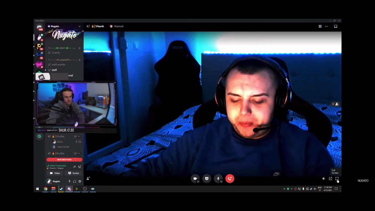 Nugato pokazuje sramotan snimak TWAJSA dok se dopisuje s curom!!