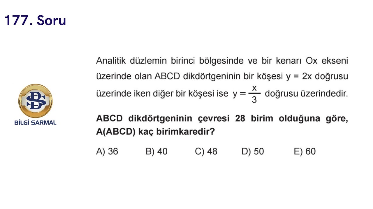 Günün Geometri Sorusu-177 (Bilgi Sarmal Yayınlarından) | YKS2026 