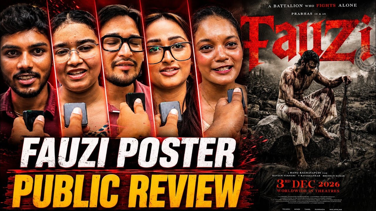 Fauzi poster public review | Prabhas | fauzi teaser review | fauzi poster review 