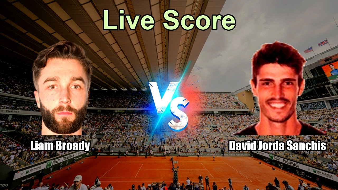 Liam Broady vs David Jorda Sanchis Live Score - ATP Challenger Perugia, Italy Men Singles