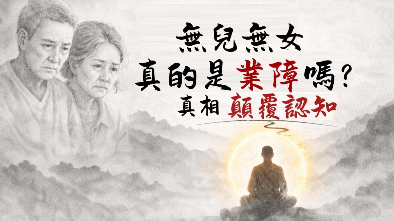 無兒無女真的是惡業？佛陀親口說出的答案，顛覆千年認知！#佛學 #因果業力 #無兒無女 #地藏經 #法華經 #金剛經 #