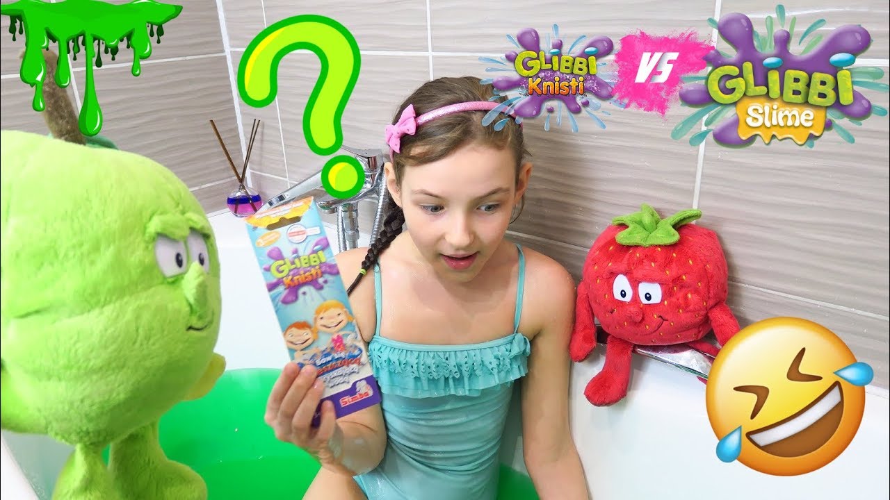 KĄPIEL W GLIBBI KNISTI i GLIBBI SLIME 😃 ANTEK ZROBIŁ MI PRANKA