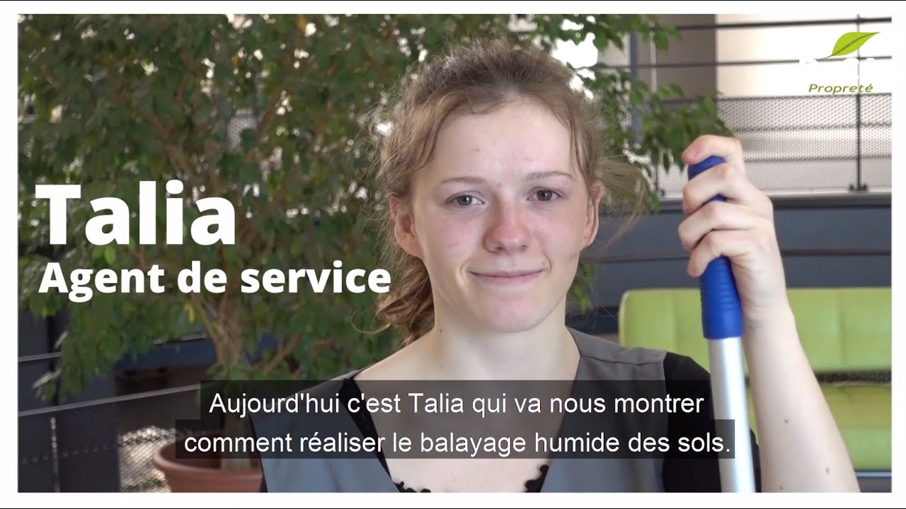J'apprends - Le balayage humide des sols