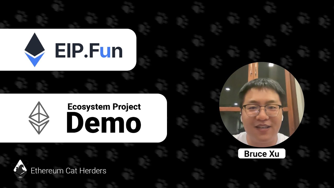 EPD #02: EIP.Fun with Bruce Xu | Ecosystem Project Demo #ethereum