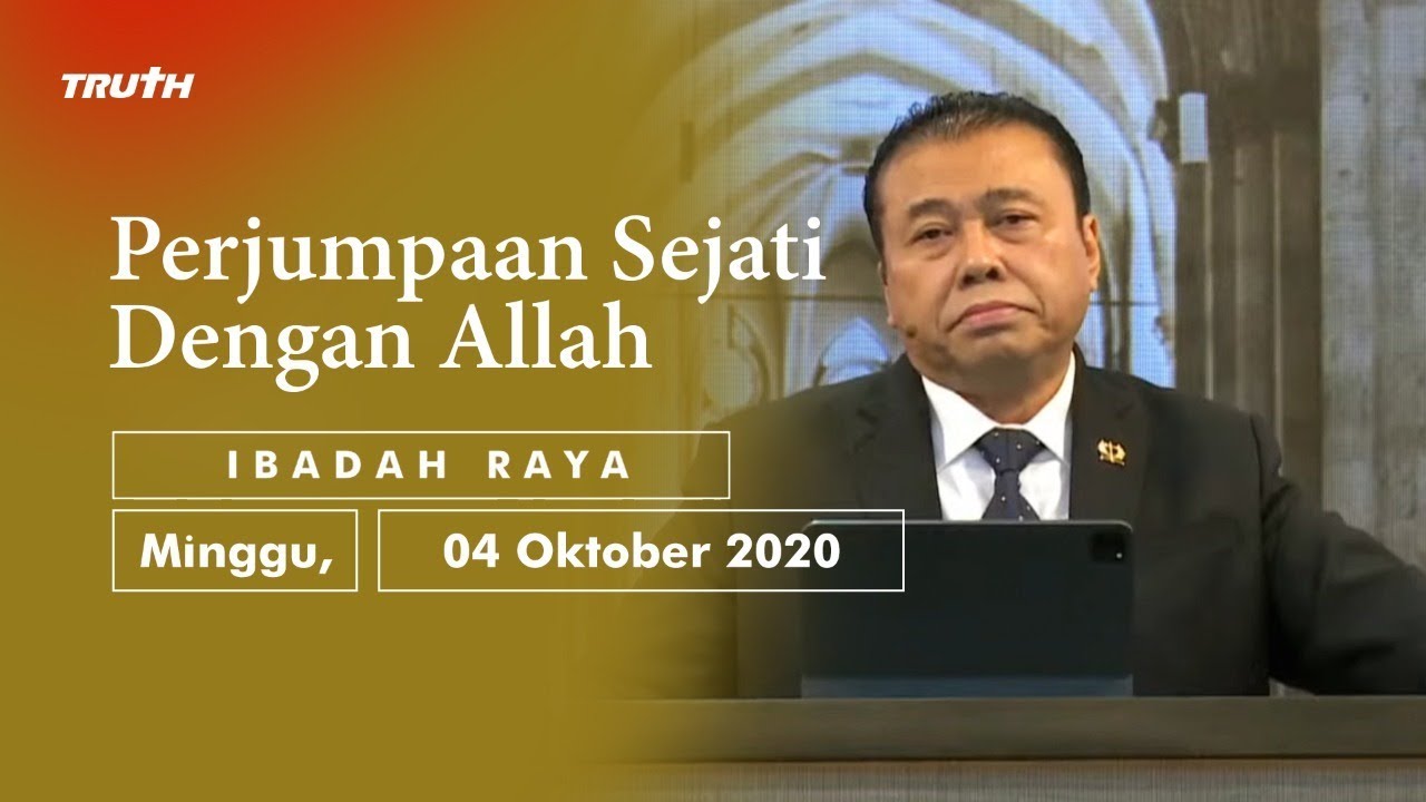 PERJUMPAAN SEJATI DENGAN ALLAH | Pdt. Dr. Erastus Sabdono | IRA -  04 Okt 2020 | 11.00 WIB (LIVE)
