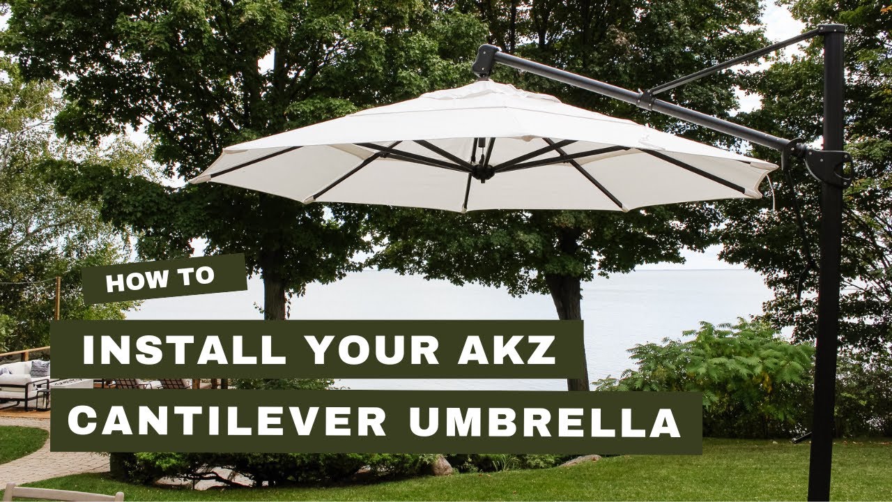 AKZ Cantilever Outdoor Umbrella  Design Tips and Guide to Installation!