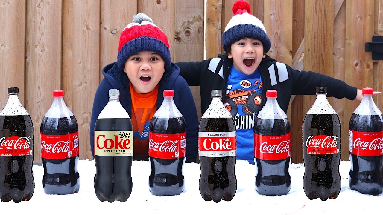 COCA COLA and MENTOS SCIENCE EXPERIMENT for Kids! TBTFUNTV