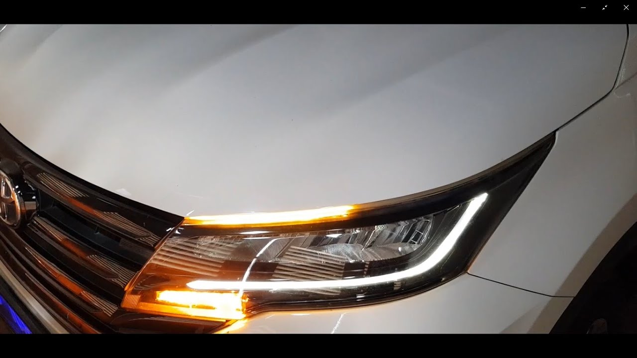 Cara Pasang Led Alis DRL Senja Flexible Running Sein Di Toyota All New Rush