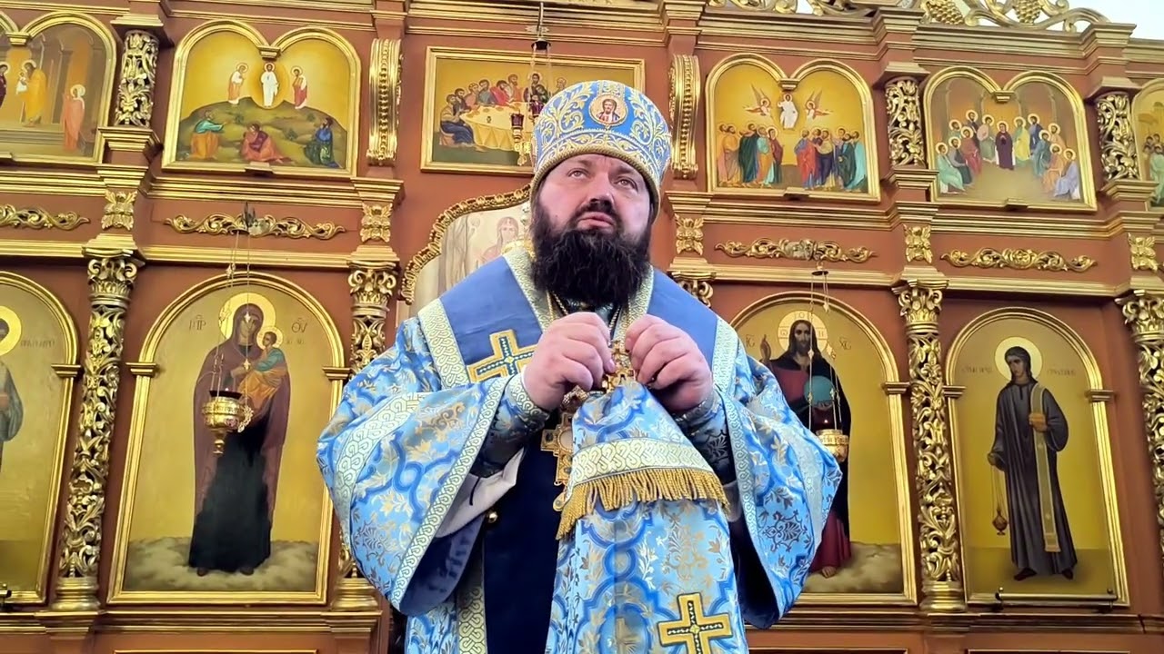 В праздник иконы «Отрада и Утешение» епископ Амвросий совершил Божественную литургию