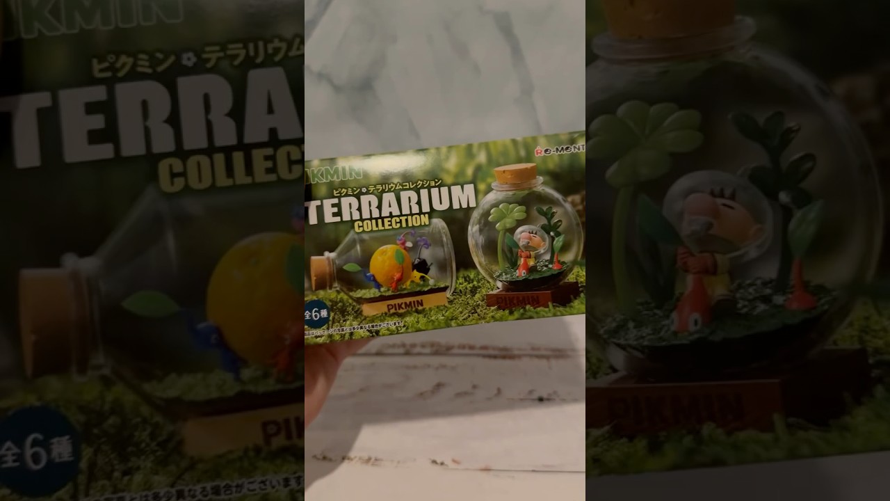 Unboxing Japanese Re-ment Pikmin Terrarium Bottle Figure #founditonamazon #rementtoys #toycollector