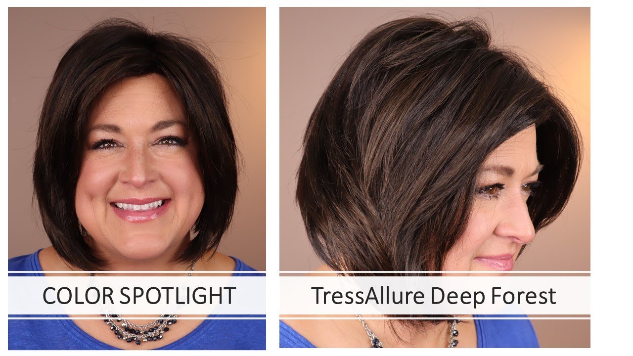 TressAllure DEEP FOREST | WIG COLOR SPOTLIGHT | Dark Brown #4 and #6 blend!  On CLARISSA!