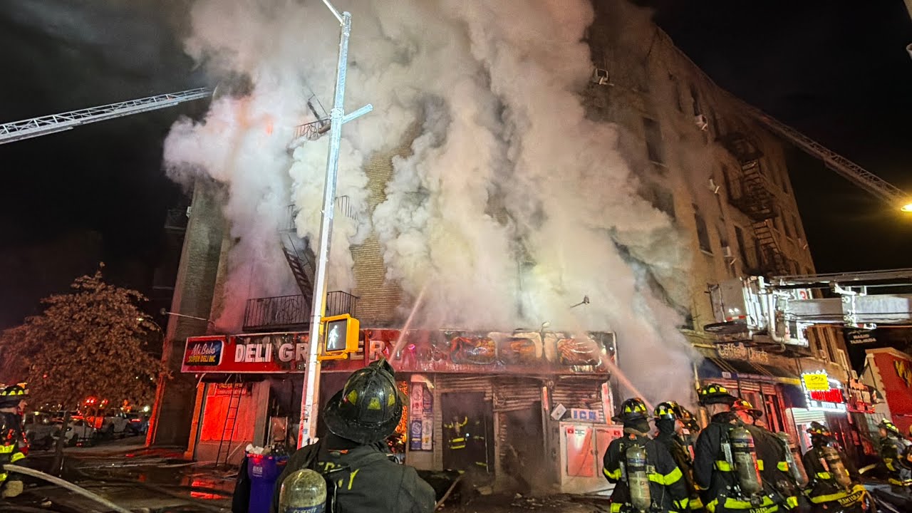 Bronx *5TH ALARM* Box 2750 | 1365 Findlay Ave | FIRE ALL FLOORS 5 STORY 75X75