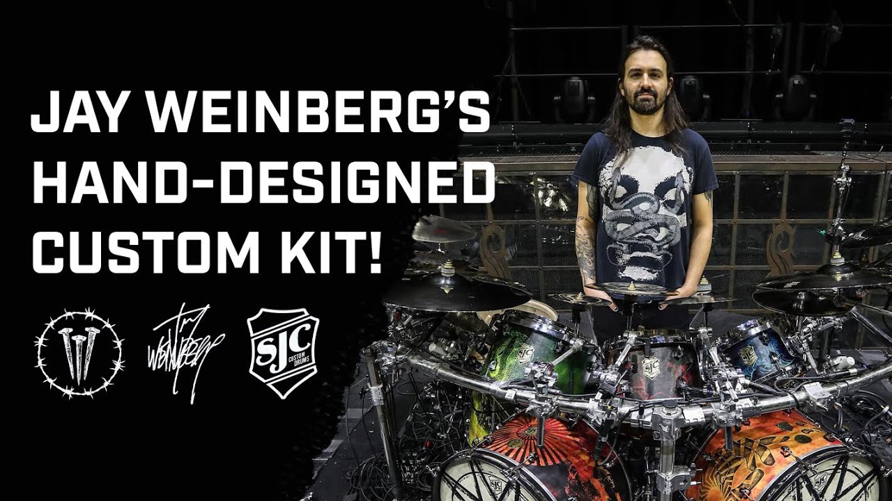 SJC Artist Jay Weinberg of Slipknot With His Astonishing New SJC Drums Kit!